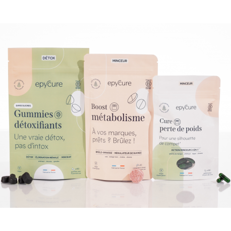 Pack Détox & brûle-graisse - Action minceur 3-en-1 - Epycure